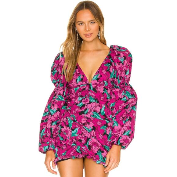 Lovers & Friends Moss Mini Dress in Tatjana Floral NWT Size Small - Picture 1 of 3